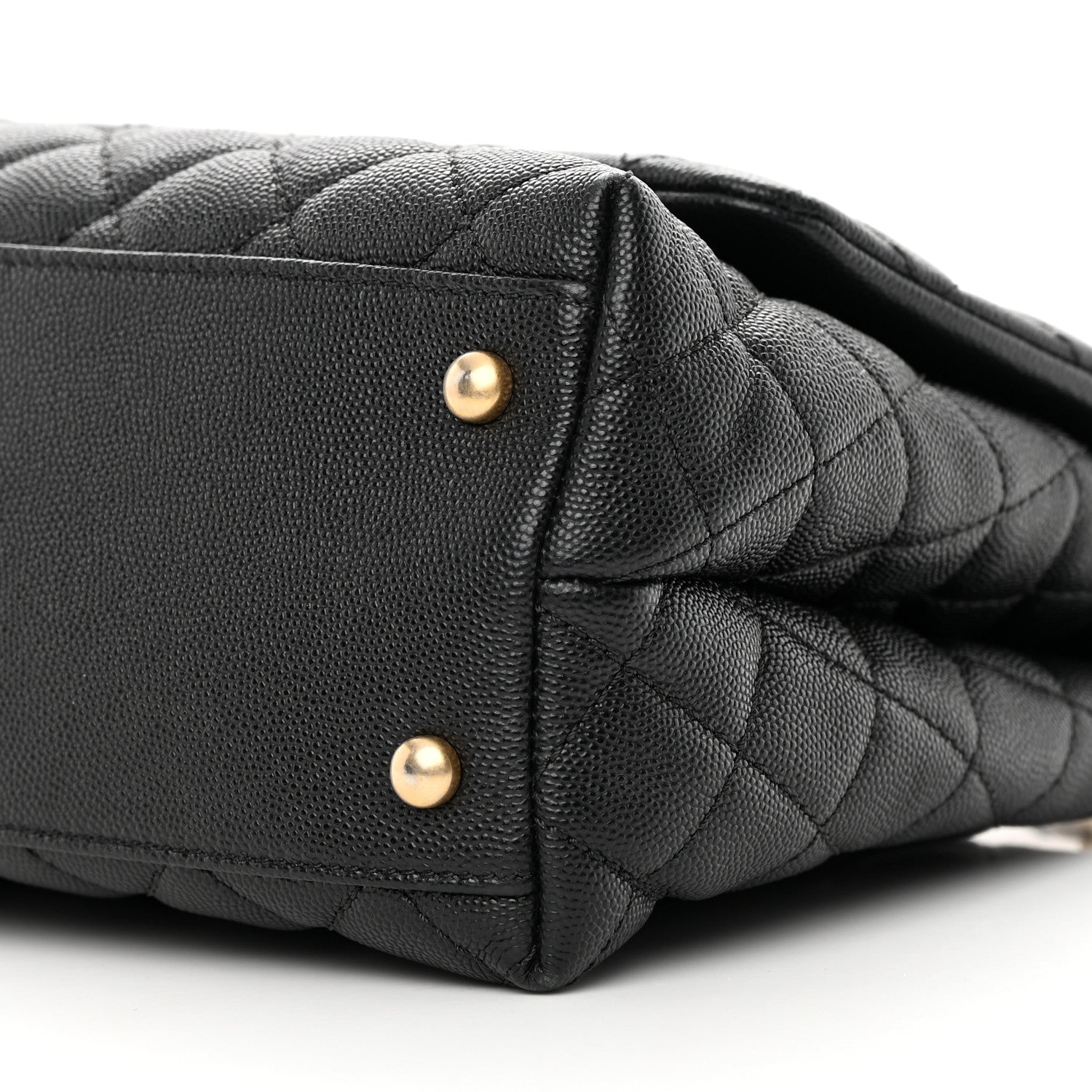 Chanel Caviar Quilted Small Coco Handle Flap Black 10 of 11
