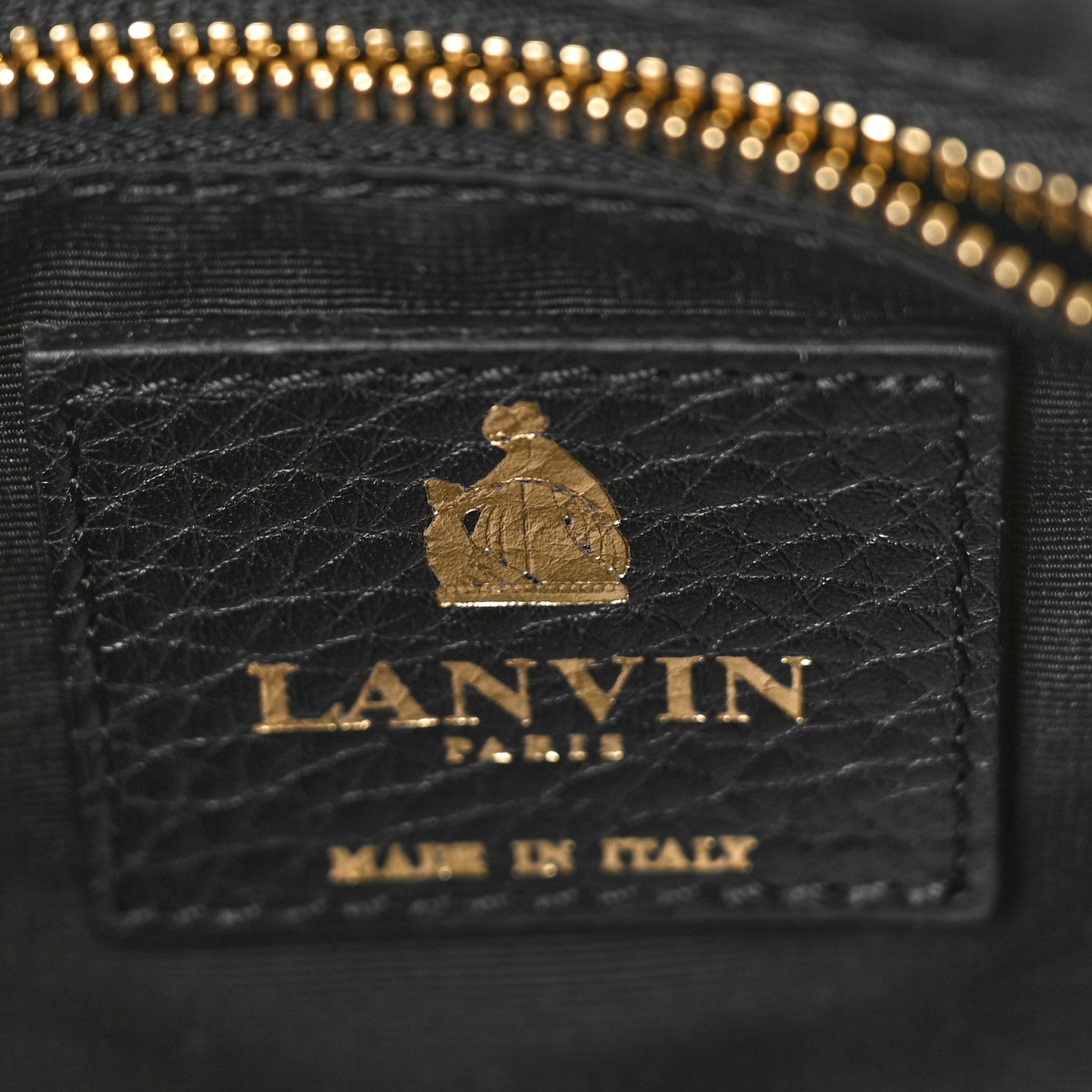 Lanvin Calfskin Logo Embossed Camera Bag Black 6 of 8
