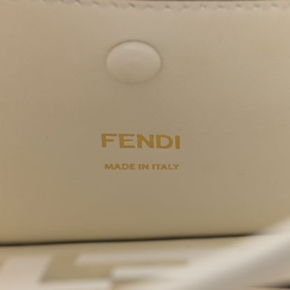 Fendi TPU FF Vitello Century F is Fendi Small Kan I Shoulder Bag White 6 of 9