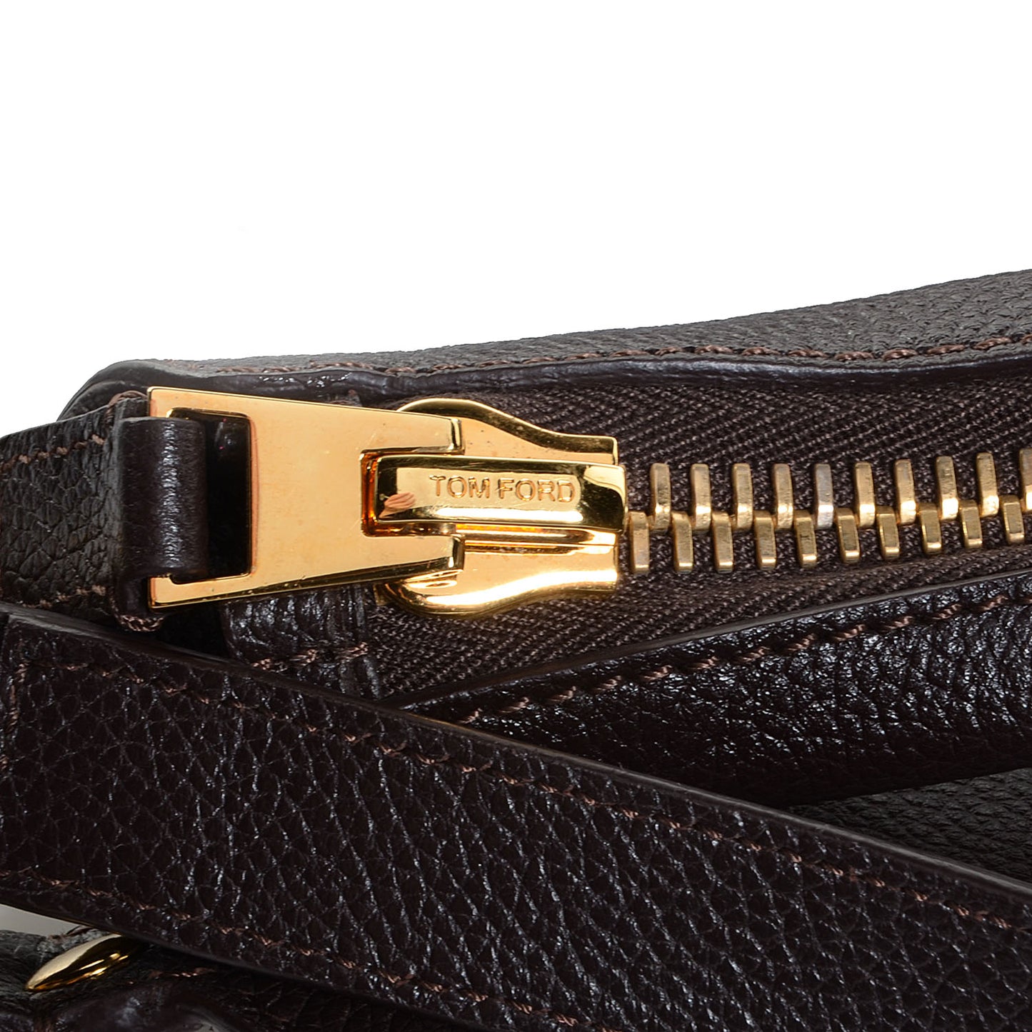 Calfskin Jennifer Mini Crossbody Bag Brown