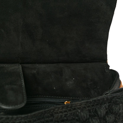 Dolce & Gabbana Calf Hair Leopard Print Knit Miss Sicily Satchel Black Naturale 21 of 29