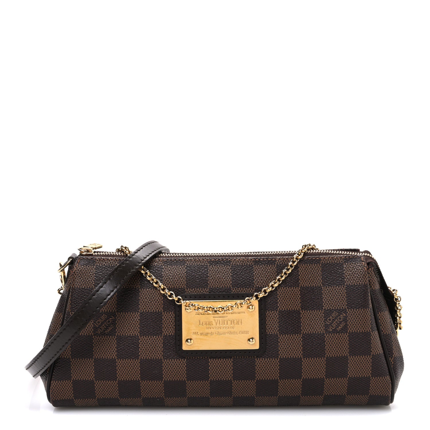 Louis Vuitton Damier Ebene Eva Clutch 1 of 11