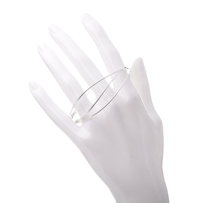 Tiffany Sterling Silver Elsa Peretti Three Row Wave Bracelet 2 of 4