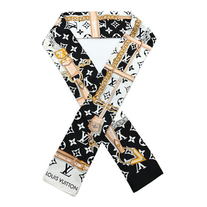 Louis Vuitton Silk Monogram Confidential Bandeau Black 1 of 5