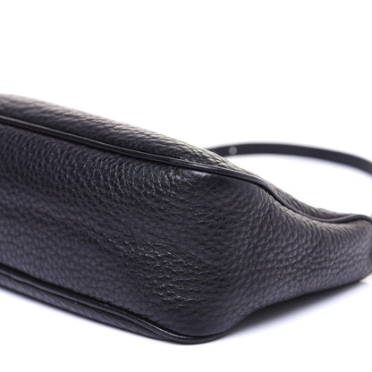 Prada Vitello Daino Pochette Bag Black 7 of 9