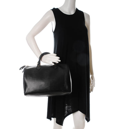 Louis Vuitton Epi Speedy 30 Black 2 of 7