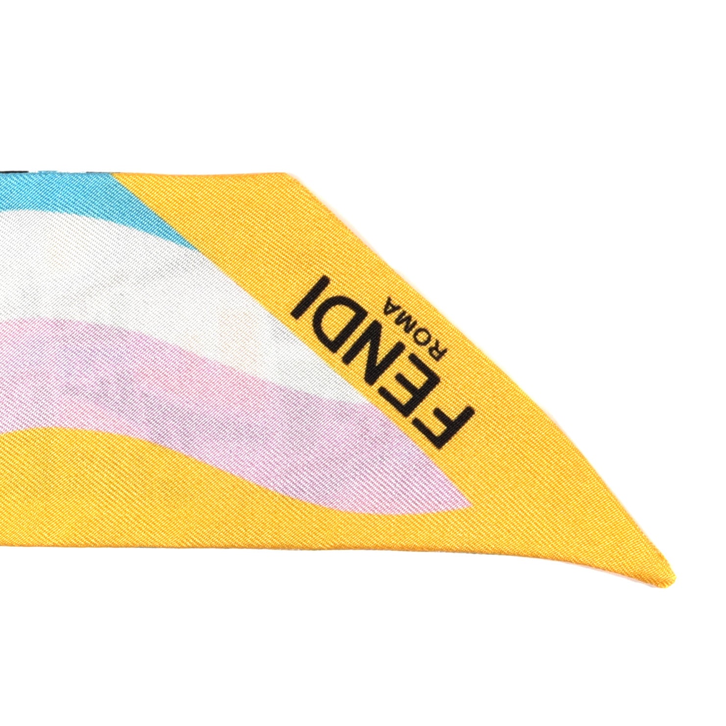 Fendi X SARAH COLEMAN Silk FF Vertigo Wrappy Scarf Multicolor 3 of 4