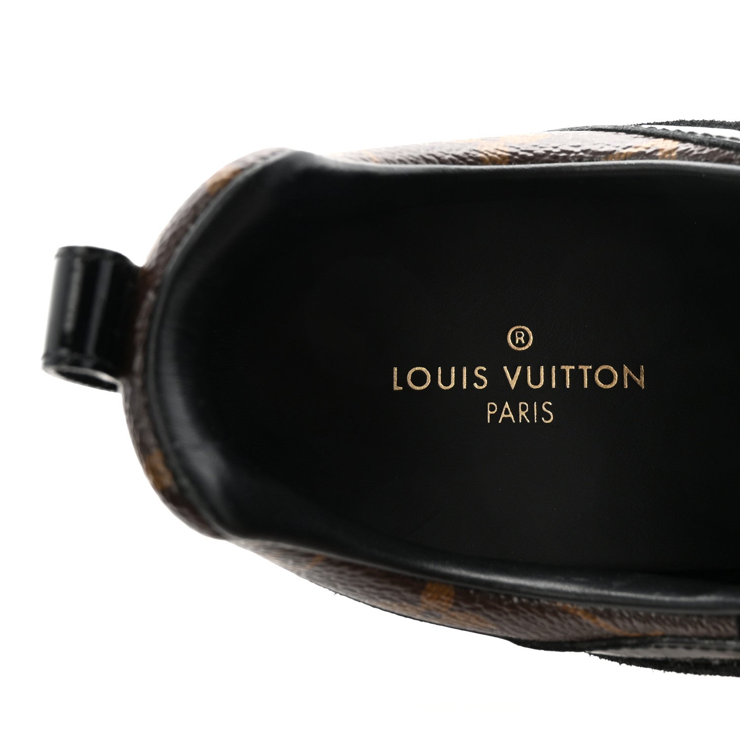 Louis Vuitton Suede Monogram Run Away Sneakers 37.5 Black 8 of 9