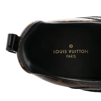 Louis Vuitton Suede Monogram Run Away Sneakers 37.5 Black 8 of 9