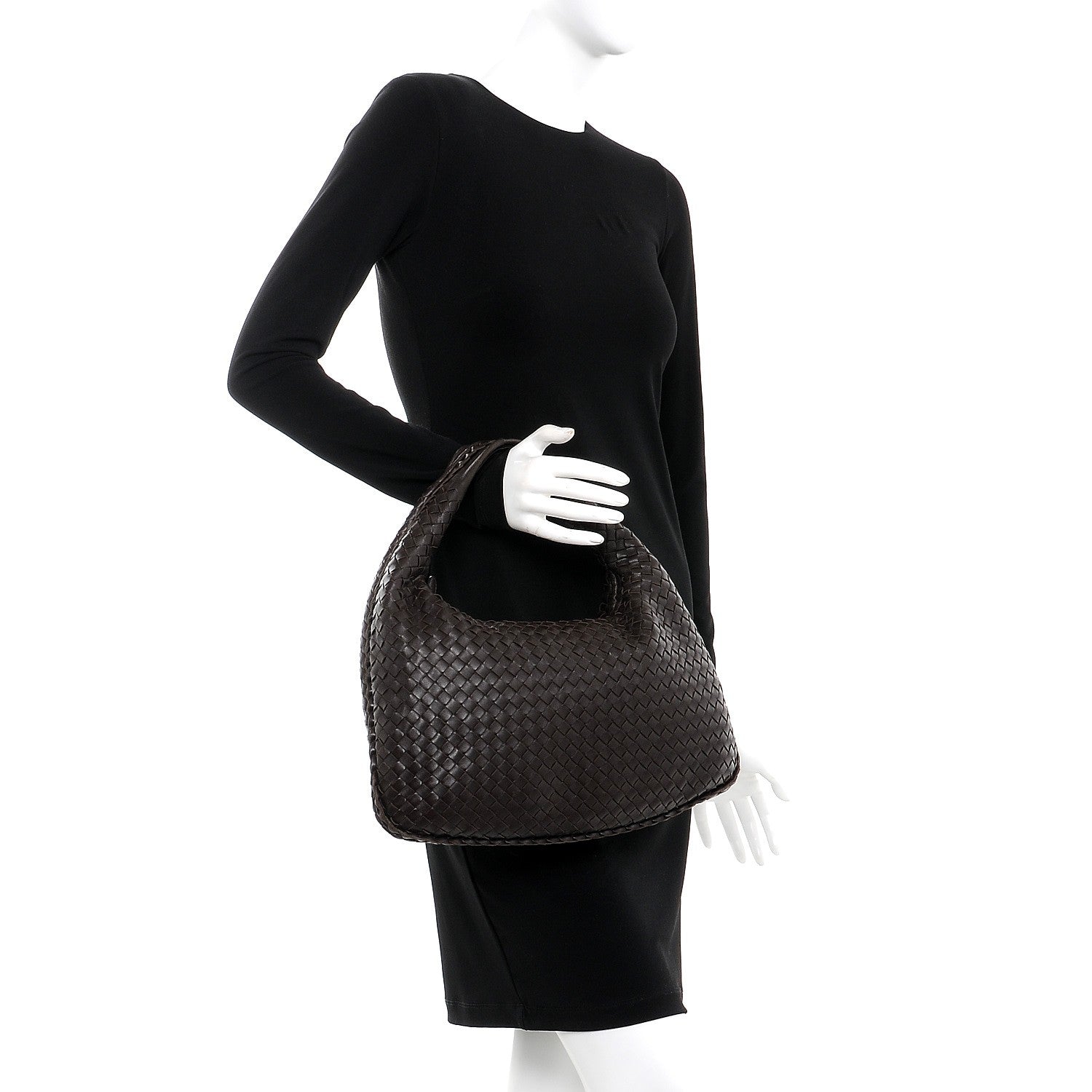 Bottega Veneta Nappa Intrecciato Medium Veneta Hobo Ebano 2 of 8