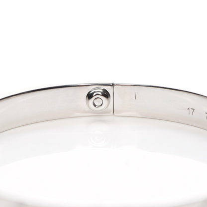 Cartier 18K White Gold 4 Diamond LOVE Bracelet 17 4 of 7