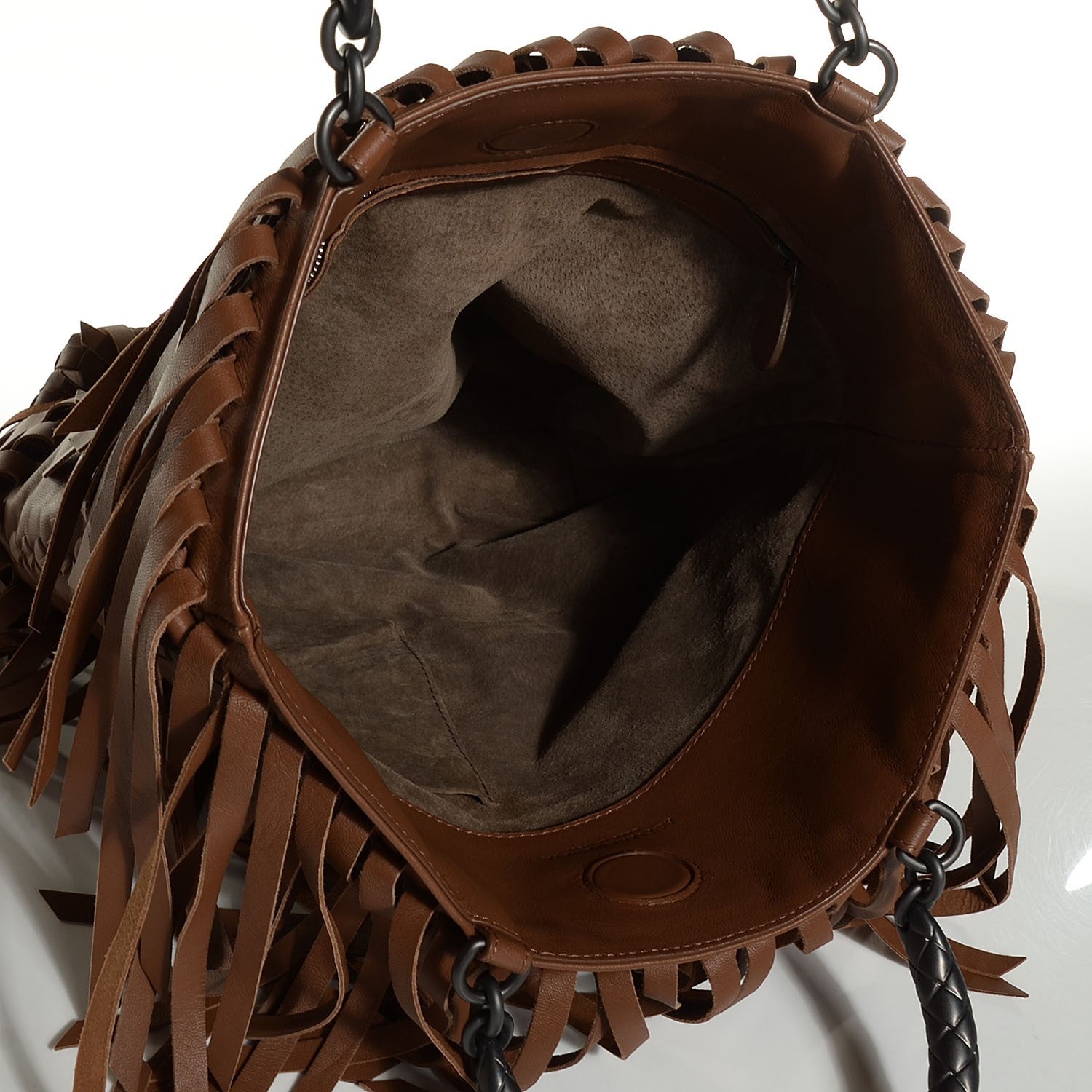 Bottega Veneta Nappa Fringe Tote Chene 5 of 8