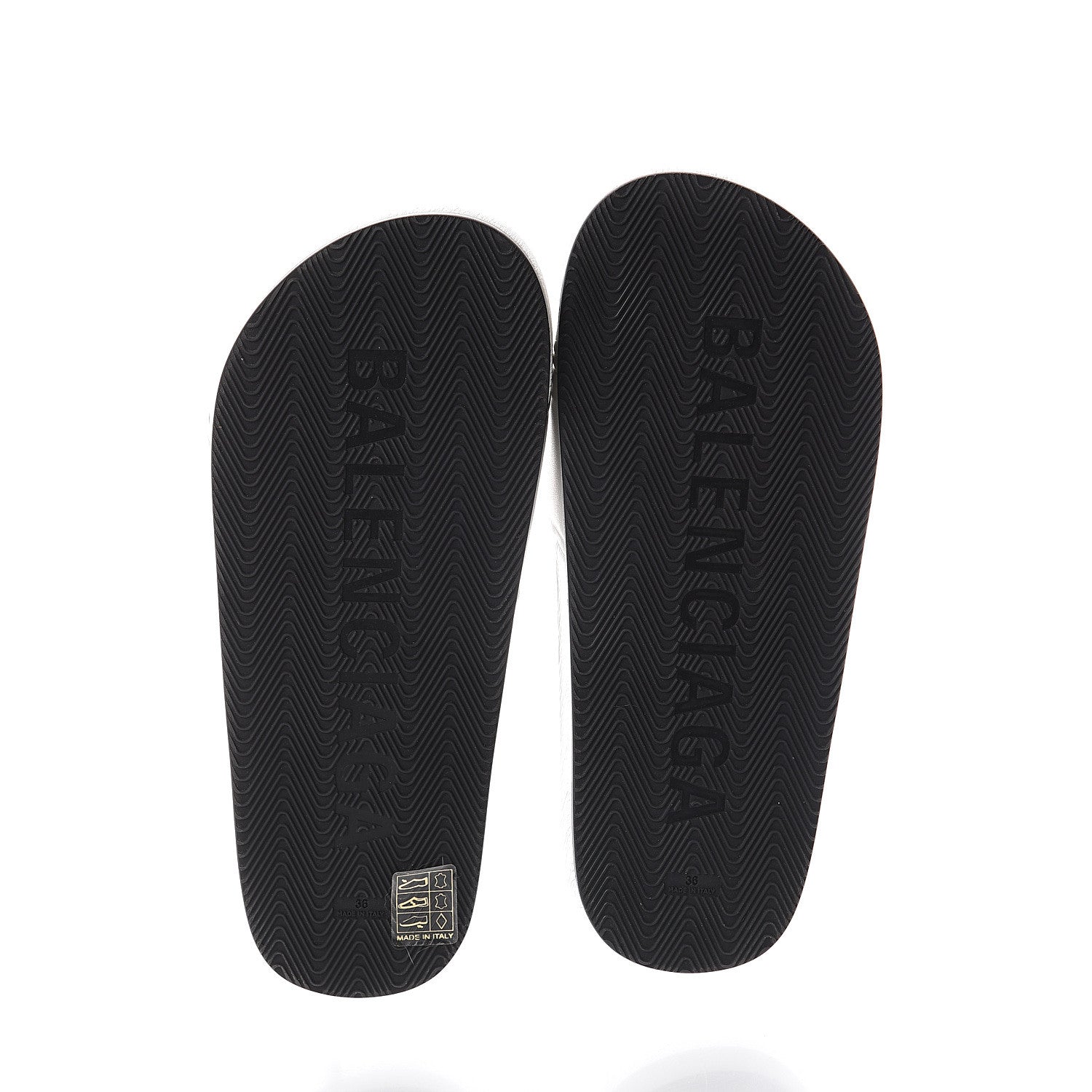 Balenciaga Nappa Logo Womens Pool Slide Sandals 36 White 5 of 7