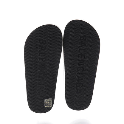 Balenciaga Nappa Logo Womens Pool Slide Sandals 36 White 5 of 7