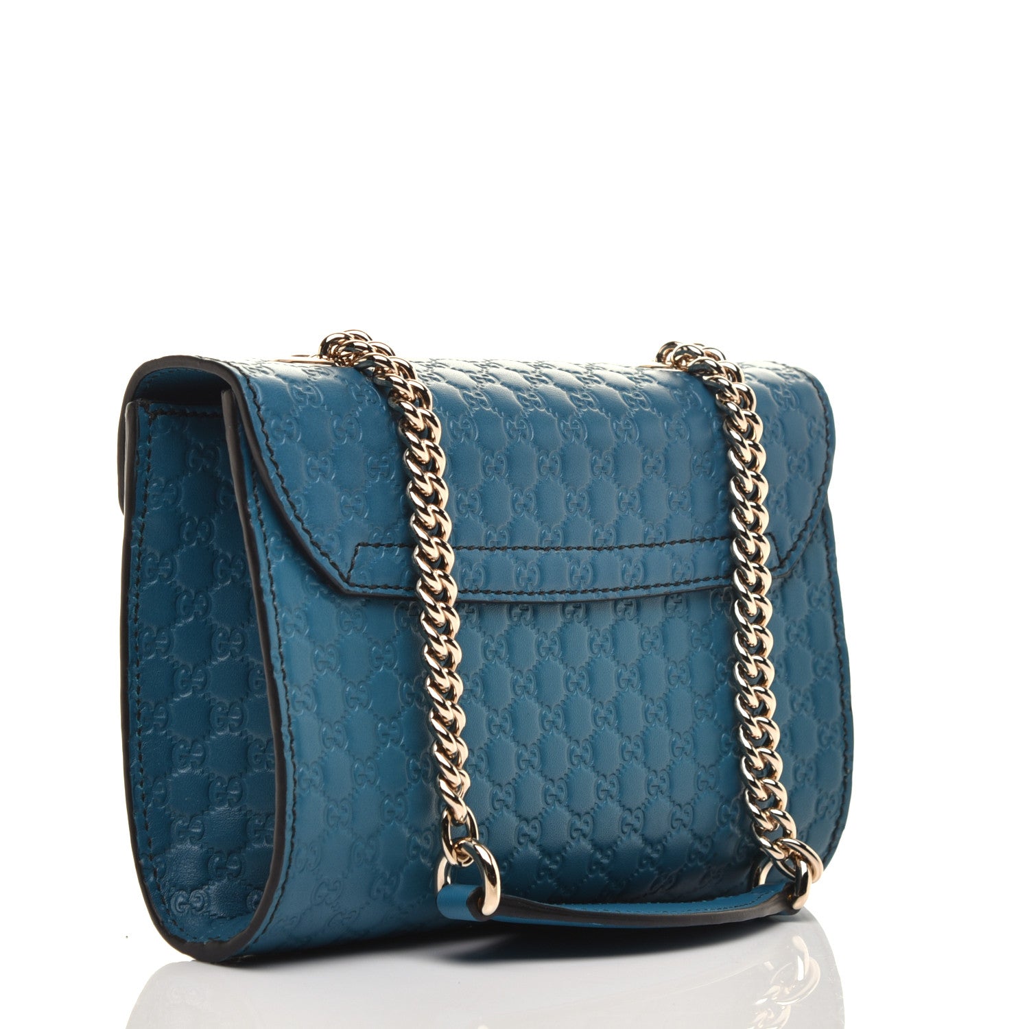 Gucci Microguccissima Mini Emily Shoulder Bag Deep Cobalt 3 of 9