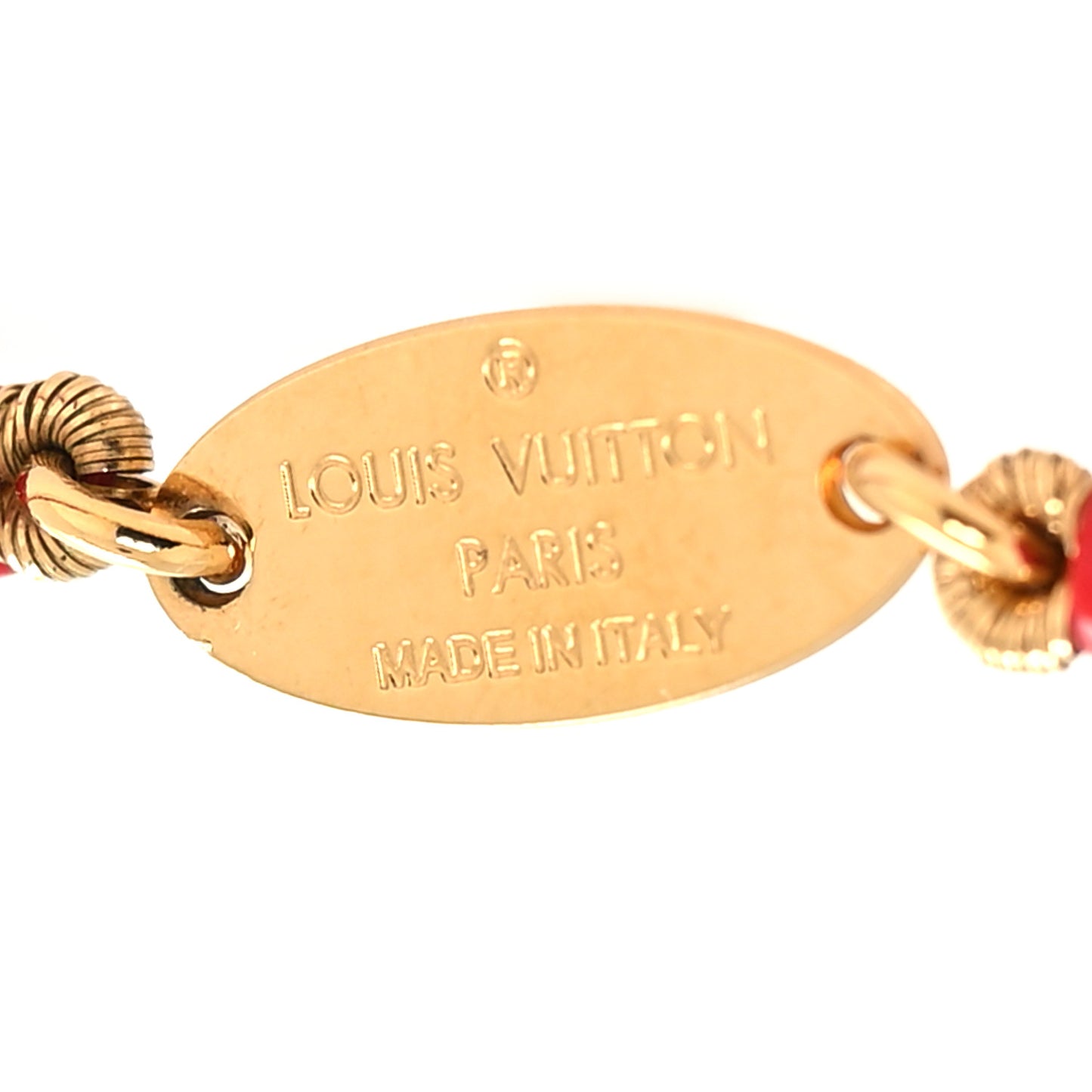 LV Crazy In Love Bracelet Gold Red