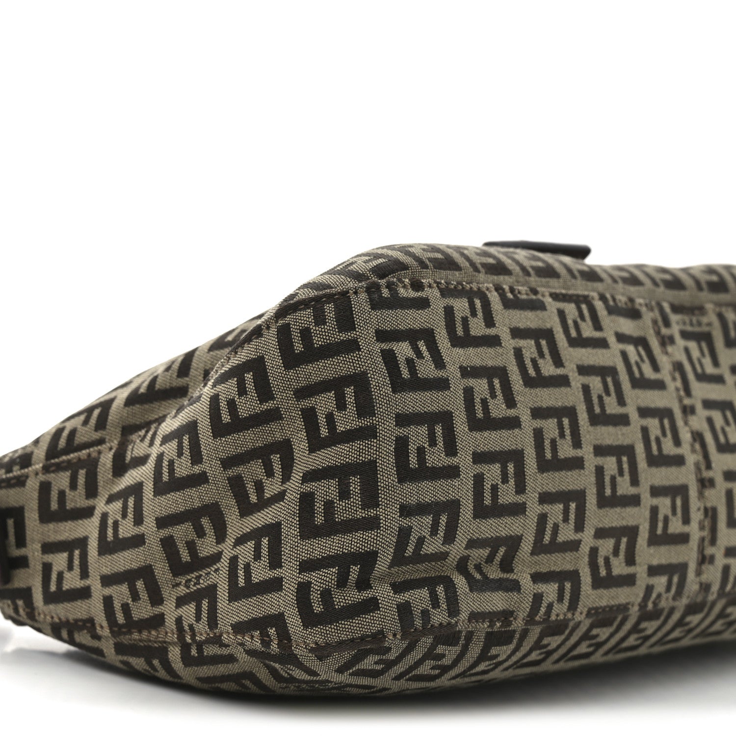 Fendi Zucchino Vitello Baguette Mogano Panna Bruciato 9 of 10