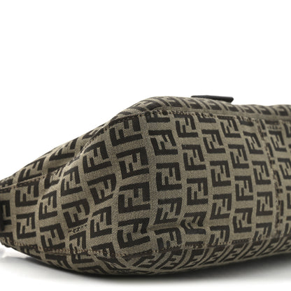 Fendi Zucchino Vitello Baguette Mogano Panna Bruciato 9 of 10