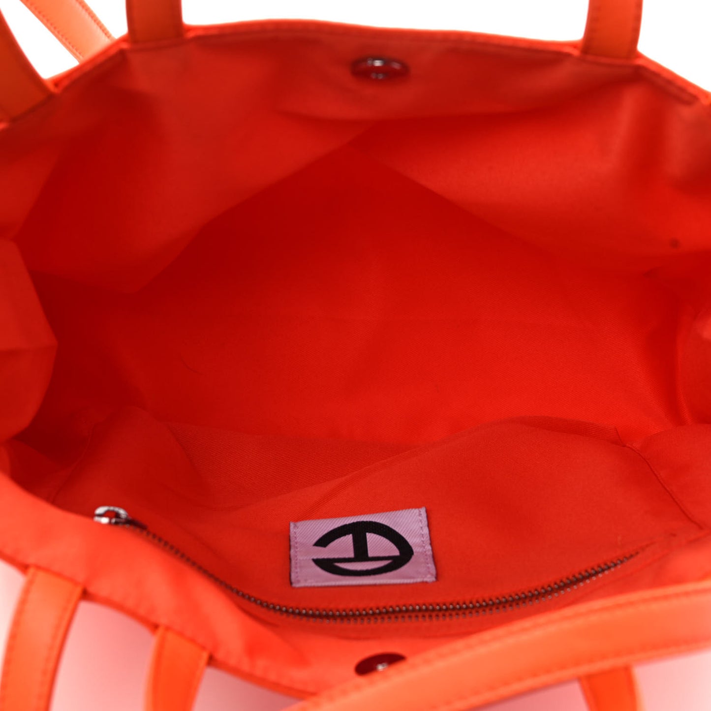 Vegan Leather Medium Shopping Bag Orange