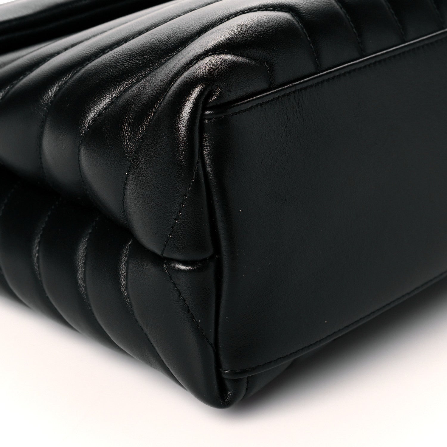 Saint Laurent Calfskin Y Quilted Monogram Medium Loulou Chain Satchel Black 9 of 10