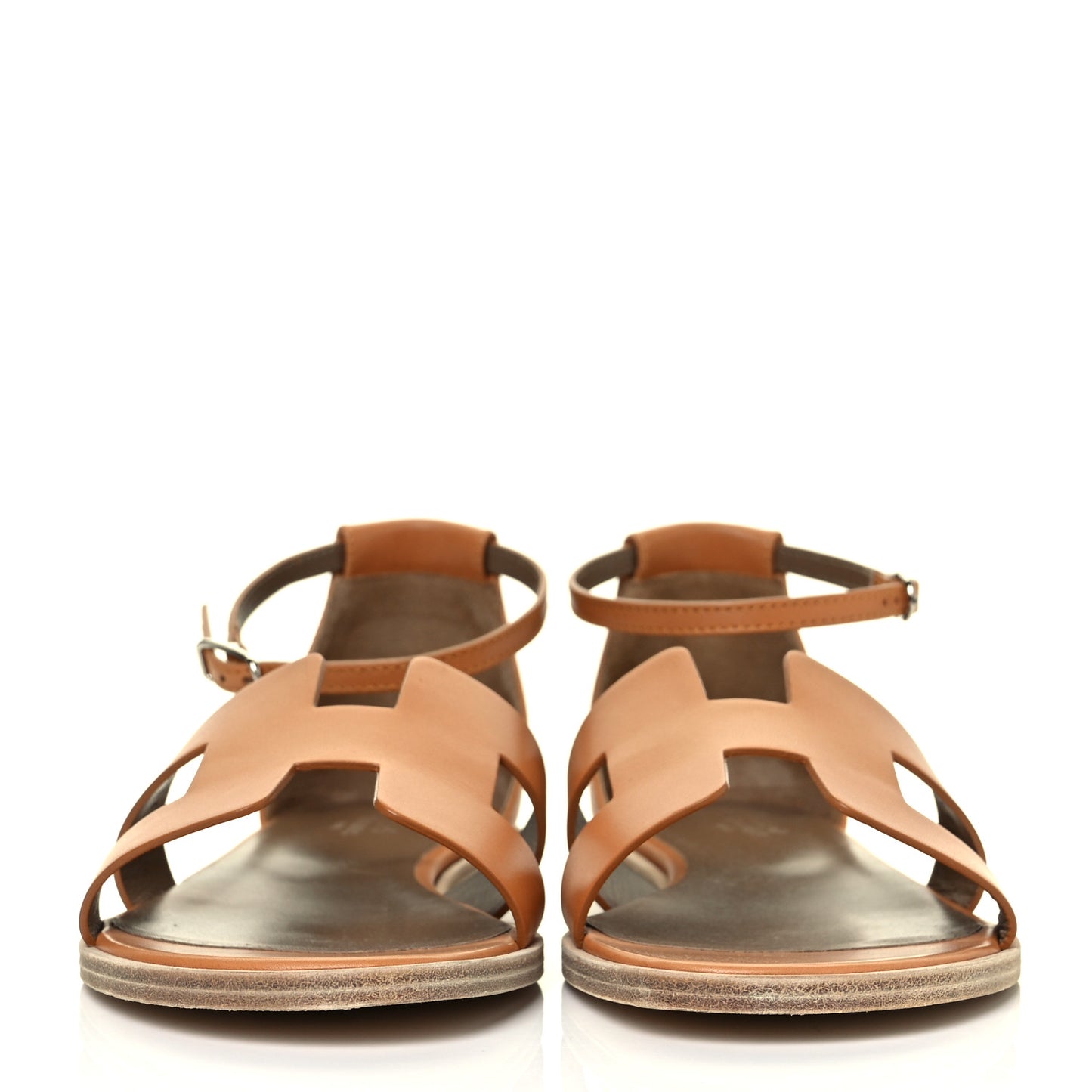 Calfskin Santorini Sandals 40 Naturel