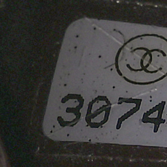 Lambskin Quilted Small Curvy Pouch Cosmetic Case Black