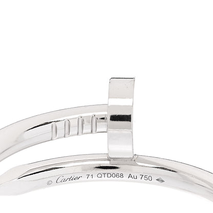 Cartier 18K White Gold Juste Un Clou Ring 71 13.25 5 of 6