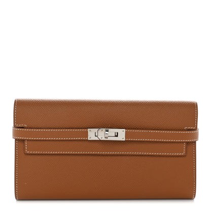 Hermes Epsom Kelly Longue Wallet Gold 1 of 9