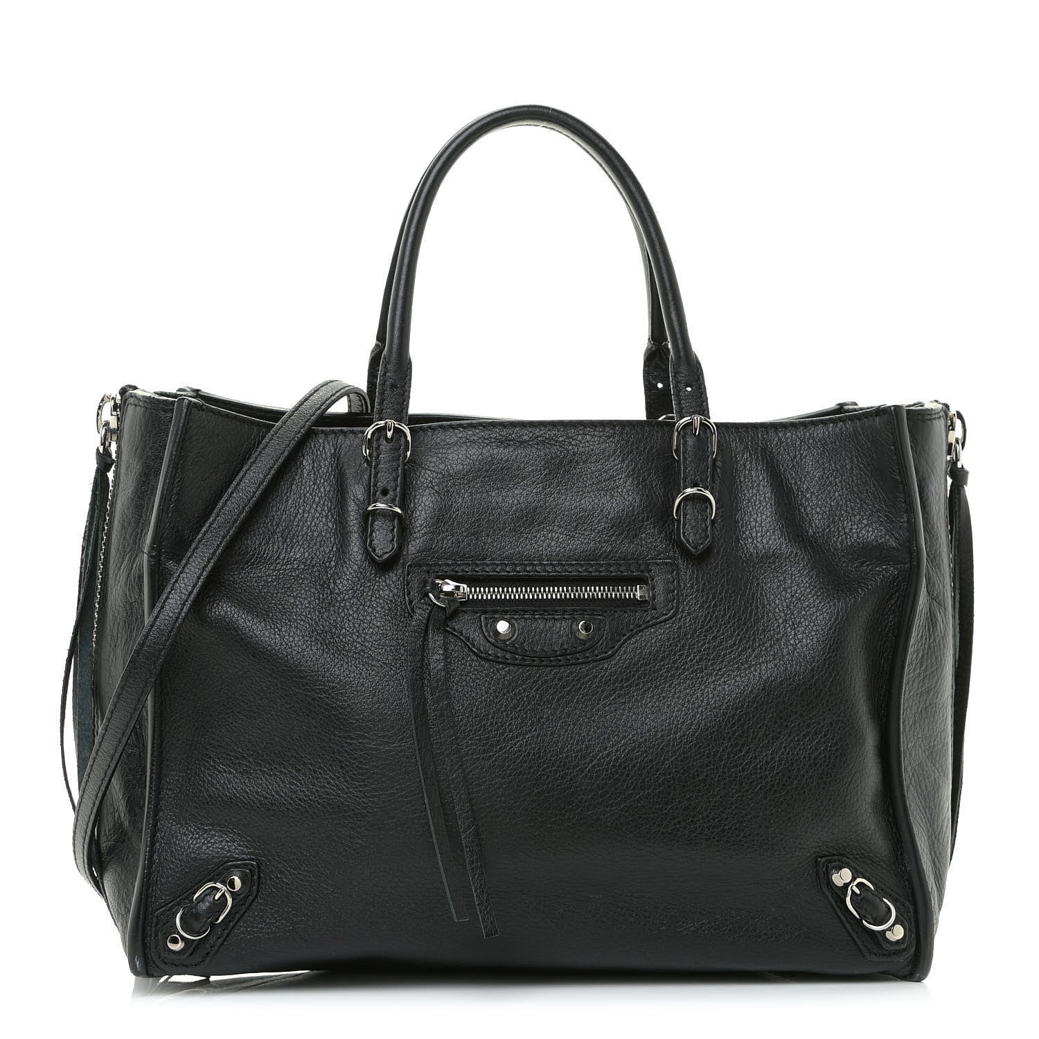 Balenciaga Veau Papier A6 Zip Around Tote Black 1 of 10