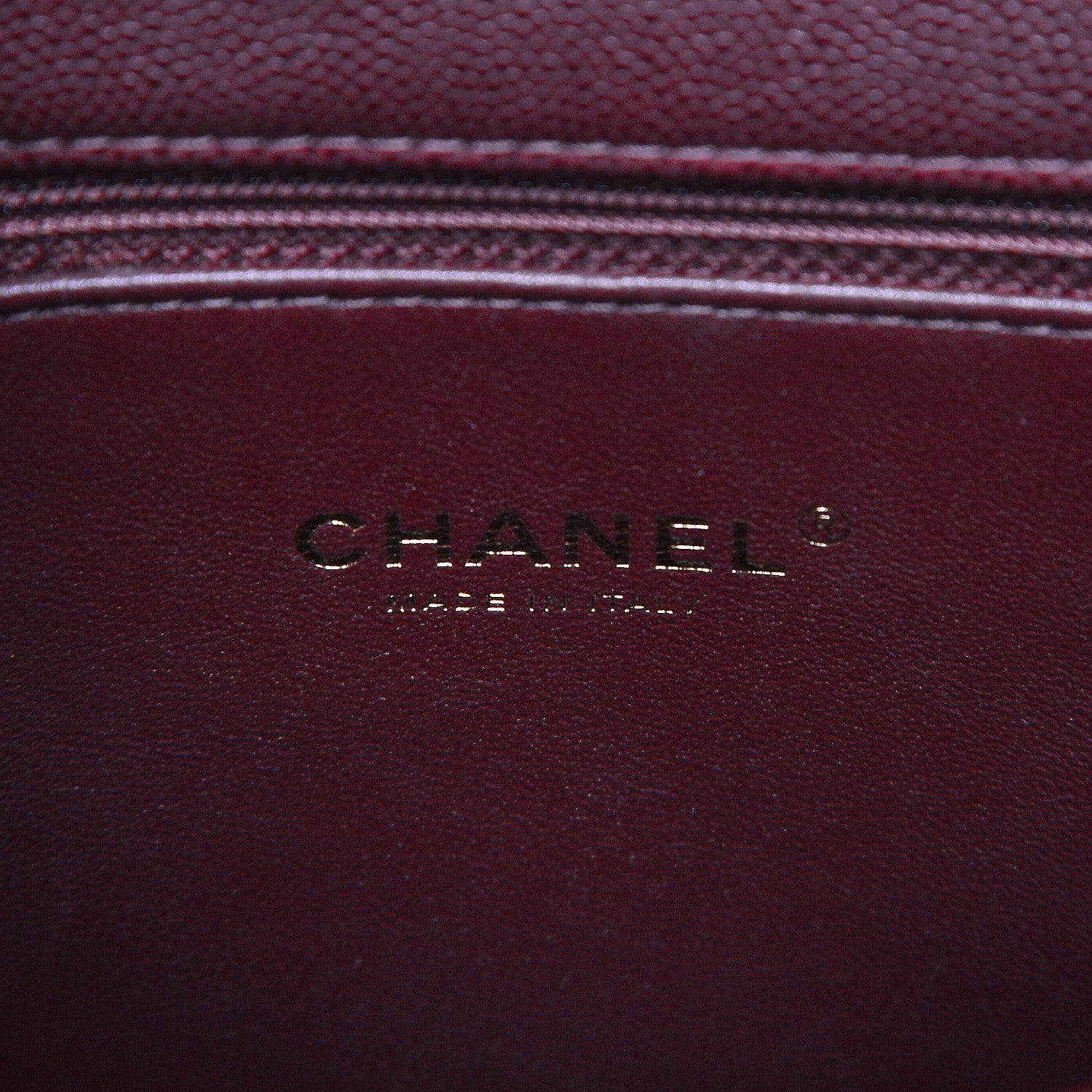 Chanel Caviar Lizard Quilted Medium Coco Handle Flap Burgundy 7 of 9