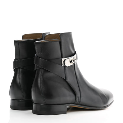 Hermes Calfskin Neo Low Boots 40 Black 4 of 8
