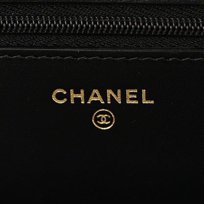 Chanel Caviar Quilted Bow Wallet On Chain WOC Black 6 of 11