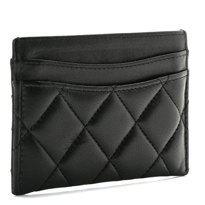 Chanel Lambskin Quilted Card Holder Black 3 of 8