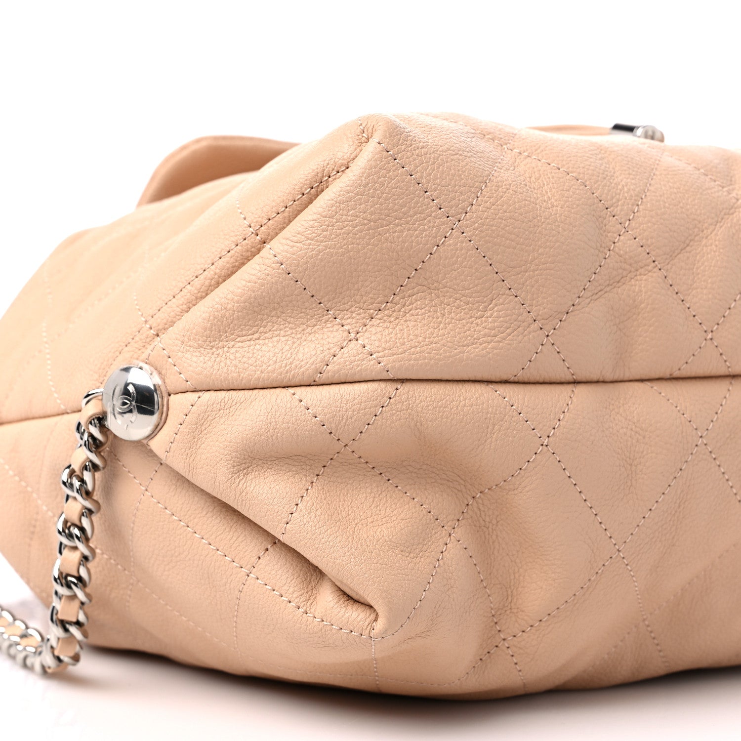 Chanel Grained Calfskin Stitched Braided With Style Backpack Beige 8 of 10