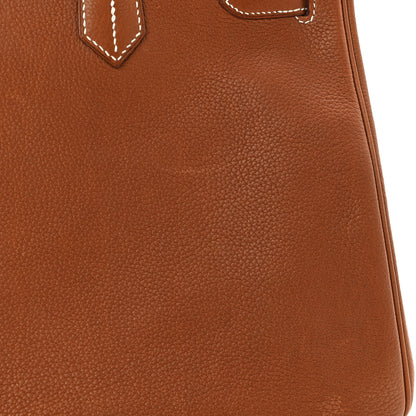 Hermes Natural Barenia Faubourg Birkin 35 Fauve 12 of 16