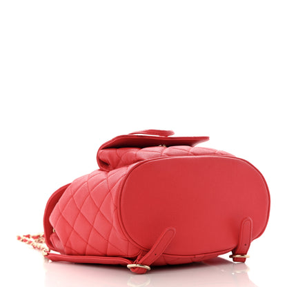 Chanel Caviar Quilted Backpack Bag Red 4 of 12