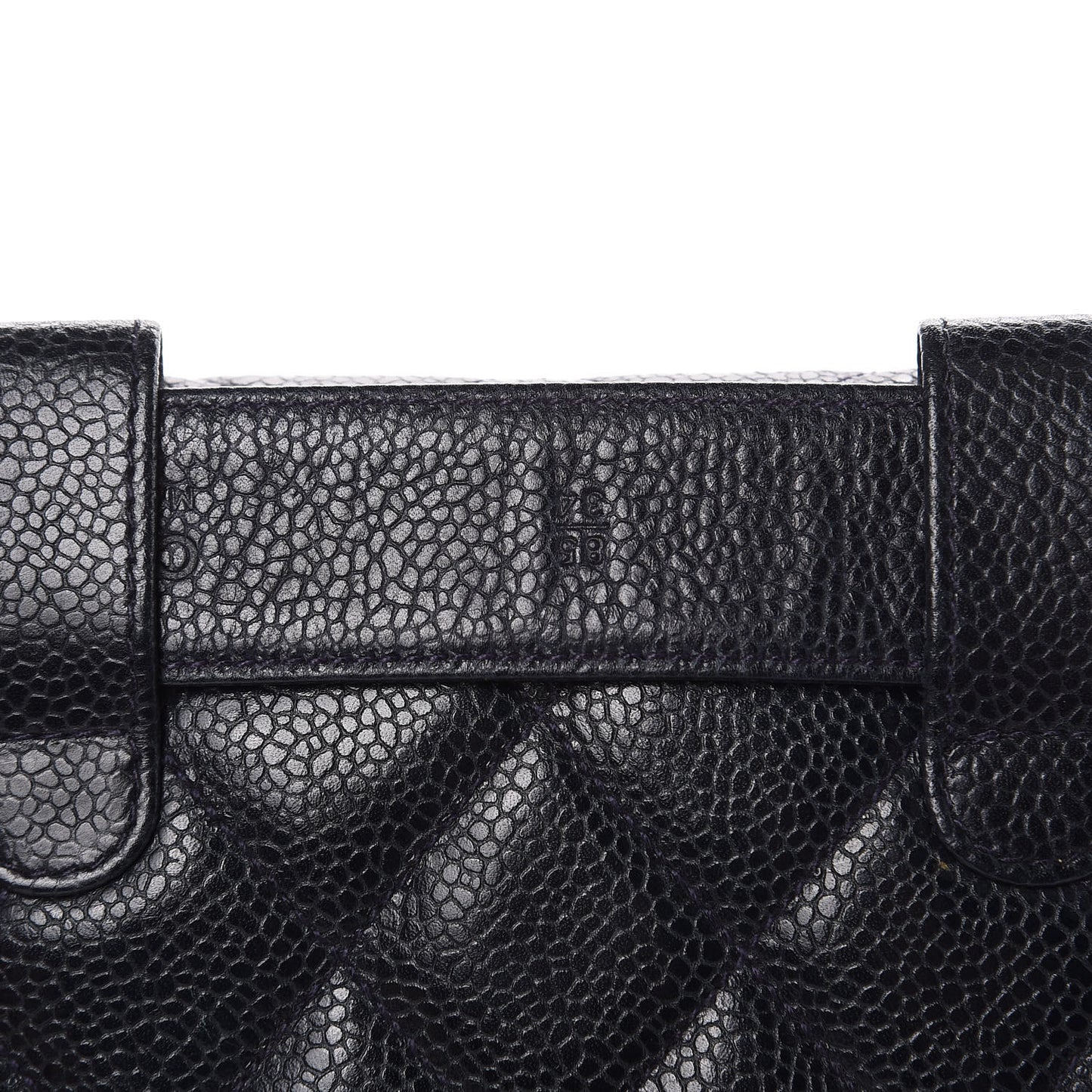 Caviar Quilted Flap Belt Bag Clutch Navy