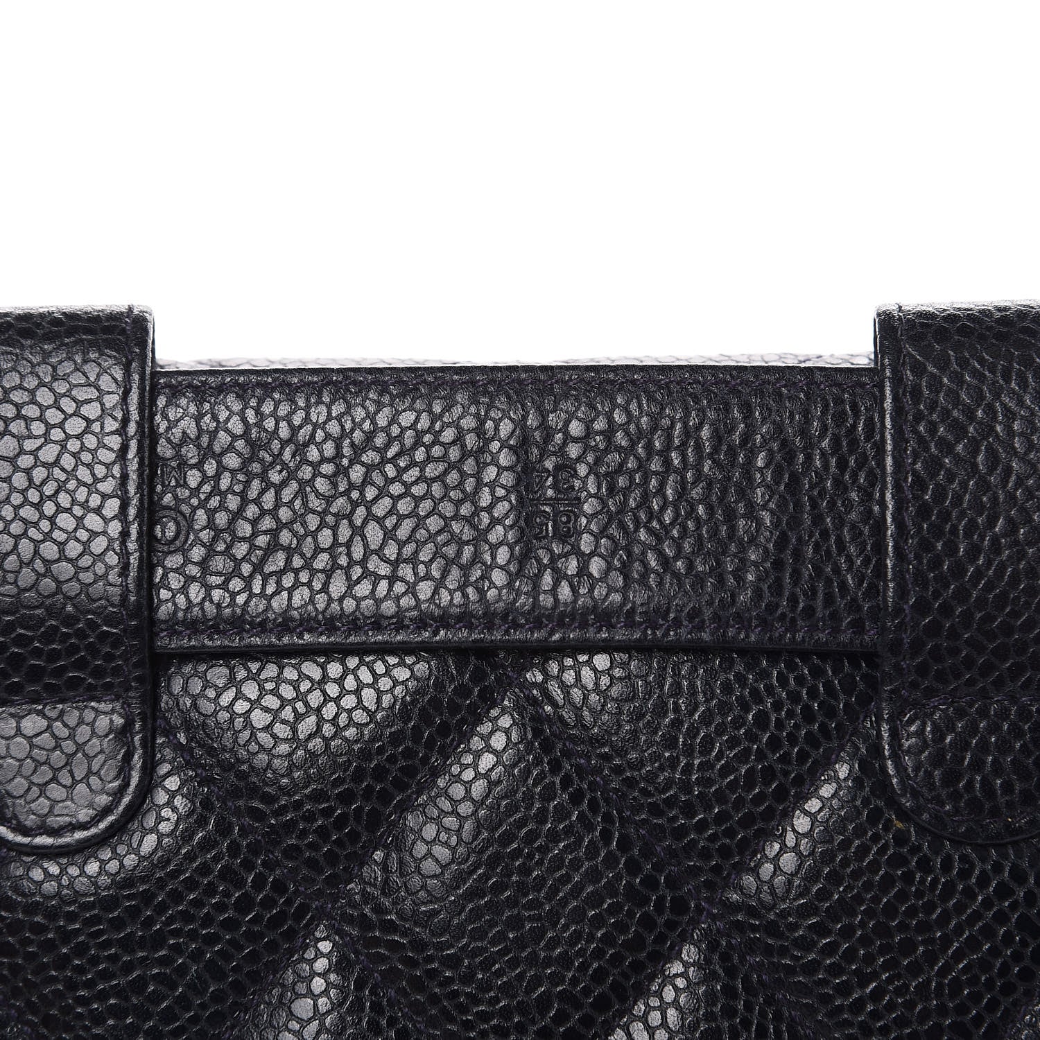 Chanel Caviar Quilted Flap Belt Bag Clutch Navy 11 of 13