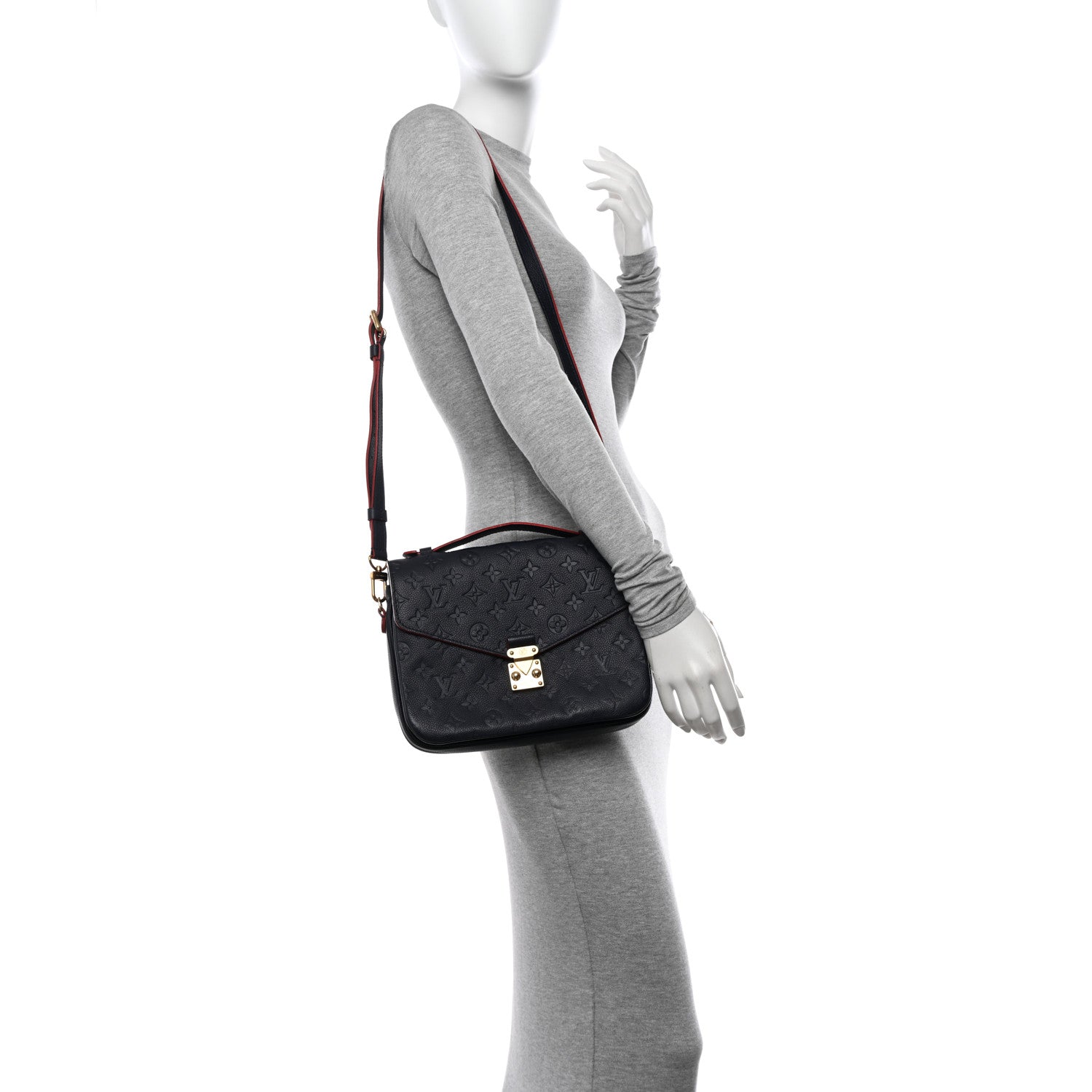 Louis Vuitton Empreinte Pochette Metis Marine Rouge 2 of 10