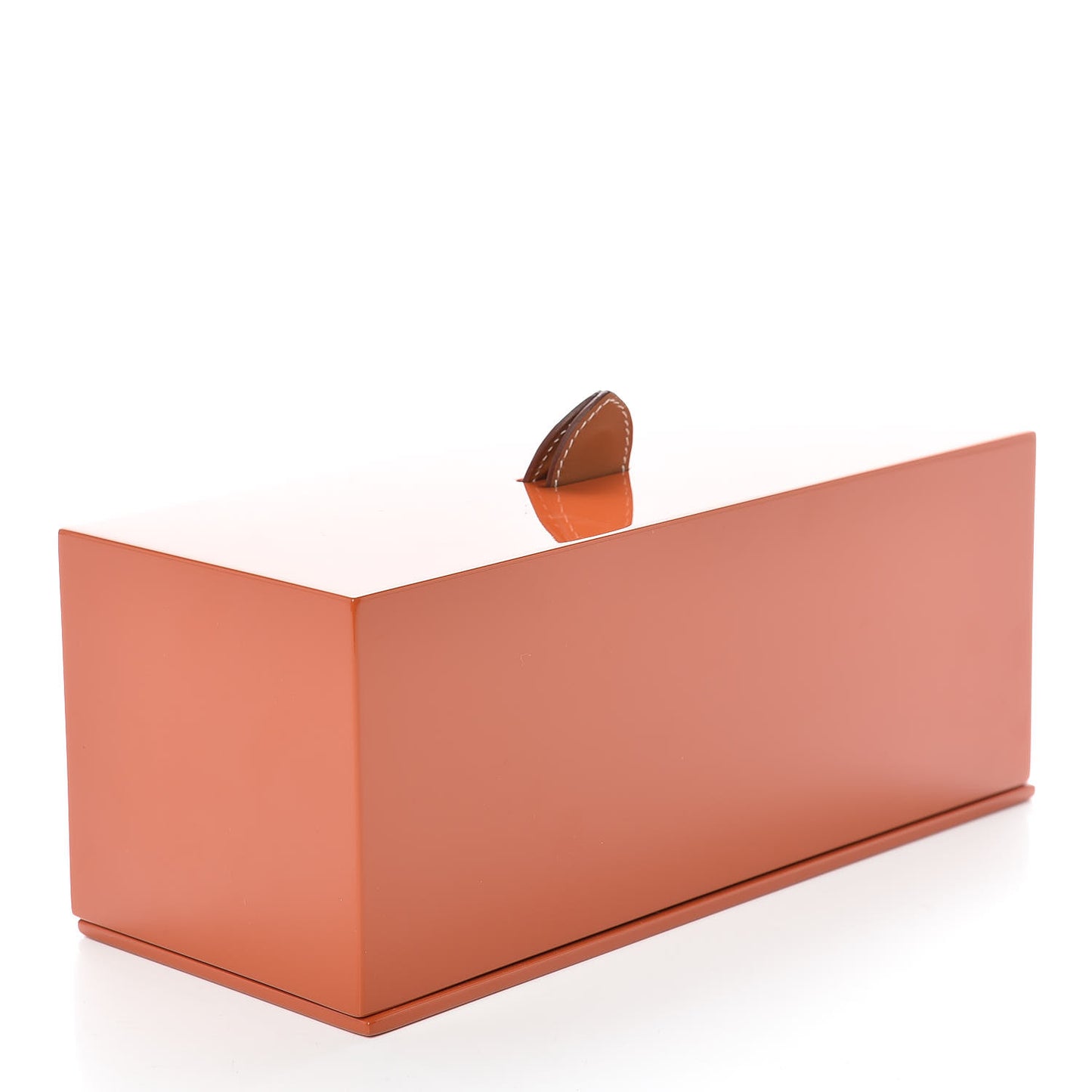 Lacquered Wood Chamonix Petite Boite Hanoia Bracelet Box Orange