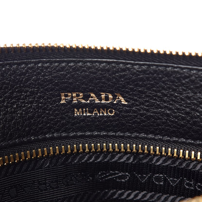 Prada Vitello Daino Crossbody Bag Black 5 of 10