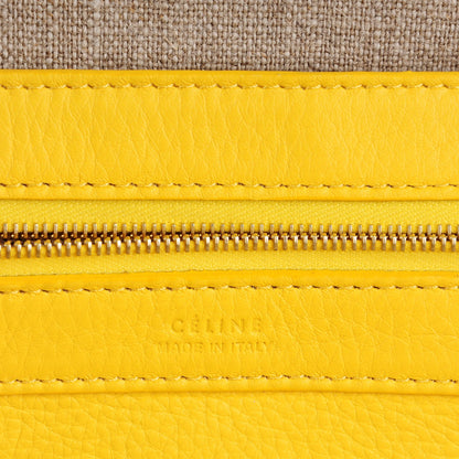 Celine Calfskin Medium Horizontal Cabas Phantom Sun Yellow 6 of 9