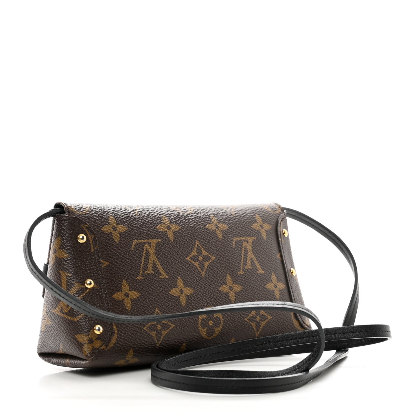 Monogram Triangle Chain Wallet Black