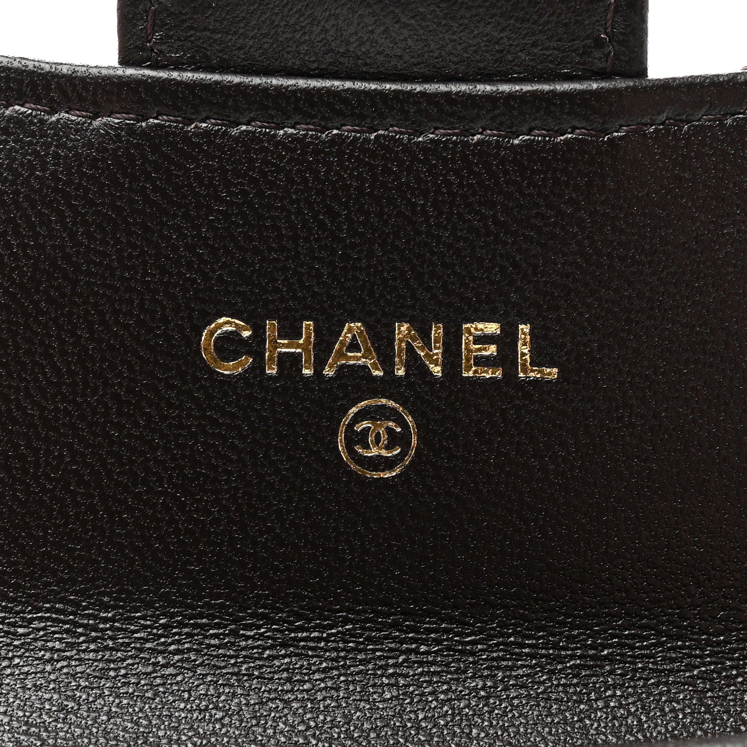 Chanel Lambskin Quilted Flap Card Holder Dark Brown 6 of 8