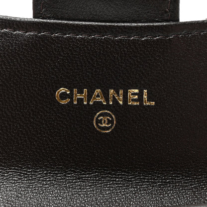 Chanel Lambskin Quilted Flap Card Holder Dark Brown 6 of 8