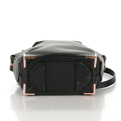 Alexander Wang Pebbled Calfskin Mini Emile Black Rose Gold Hardware 5 of 8