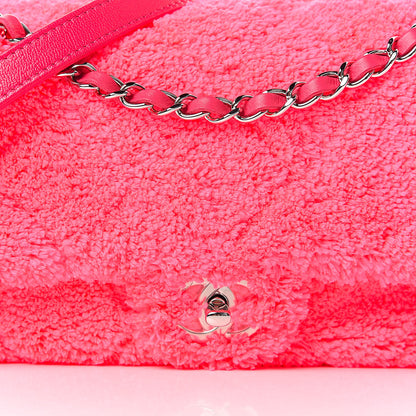 Chanel Lambskin Calfskin Mixed Fibers Quilted Medium Flap Pink 10 of 10