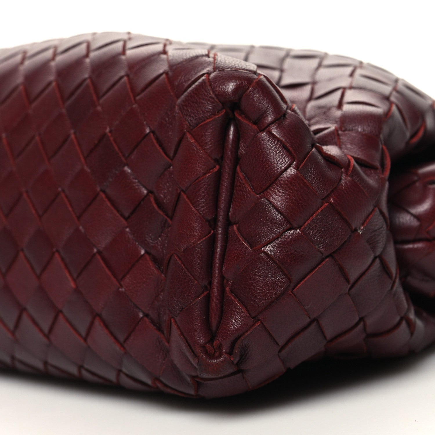 Bottega Veneta Nappa Intrecciato The Lauren 1980 Clutch Gigolo Red 10 of 10