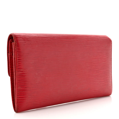 Louis Vuitton Epi Sarah Wallet Red 3 of 21