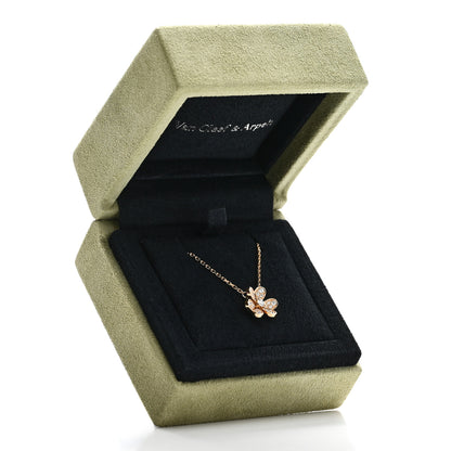 Van Cleef & Arpels 18K Yellow Gold Diamond Mini Frivole Pendant Pave Necklace 6 of 6